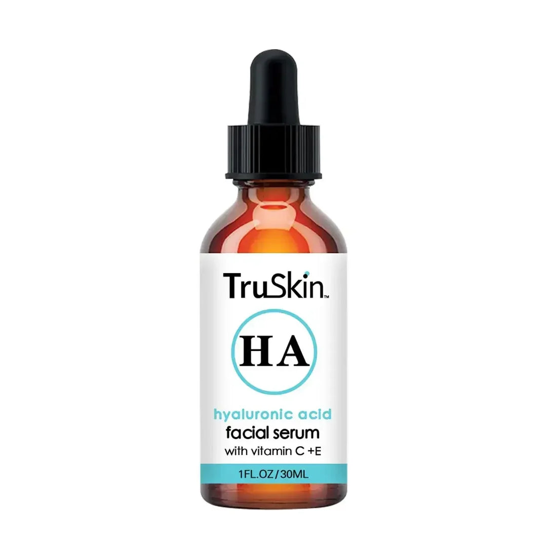 TruSkin Hyaluronic Acid facial serum bottle with vitamin C and E, 1 FL OZ 30ML