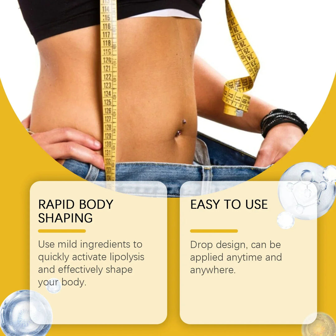 Slim waist with measuring tape and loose jeans, highlighting rapid body shaping and easy-to-use weight loss product