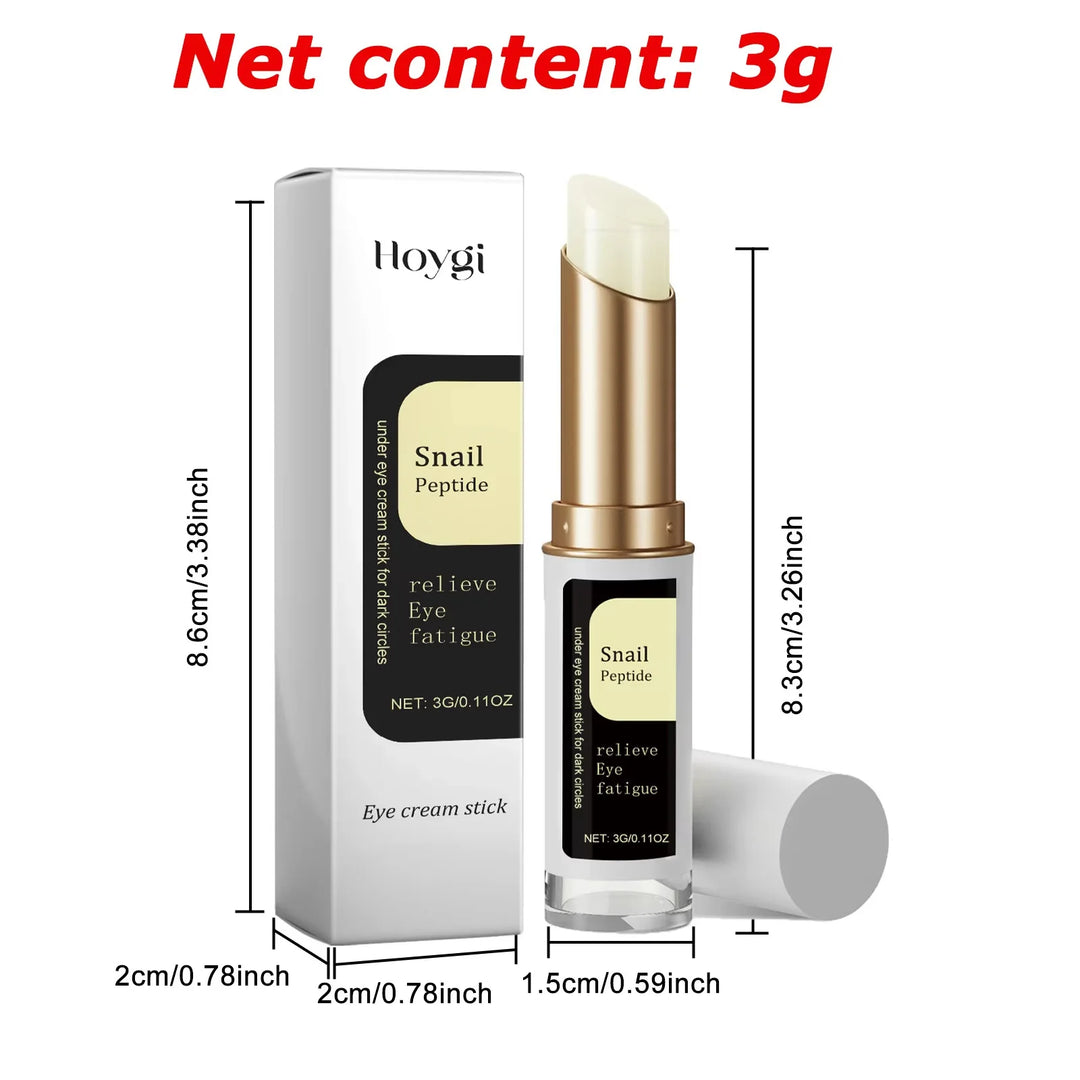 Hoygi Snail Peptide under eye cream stick for dark circles and eye fatigue, 3g