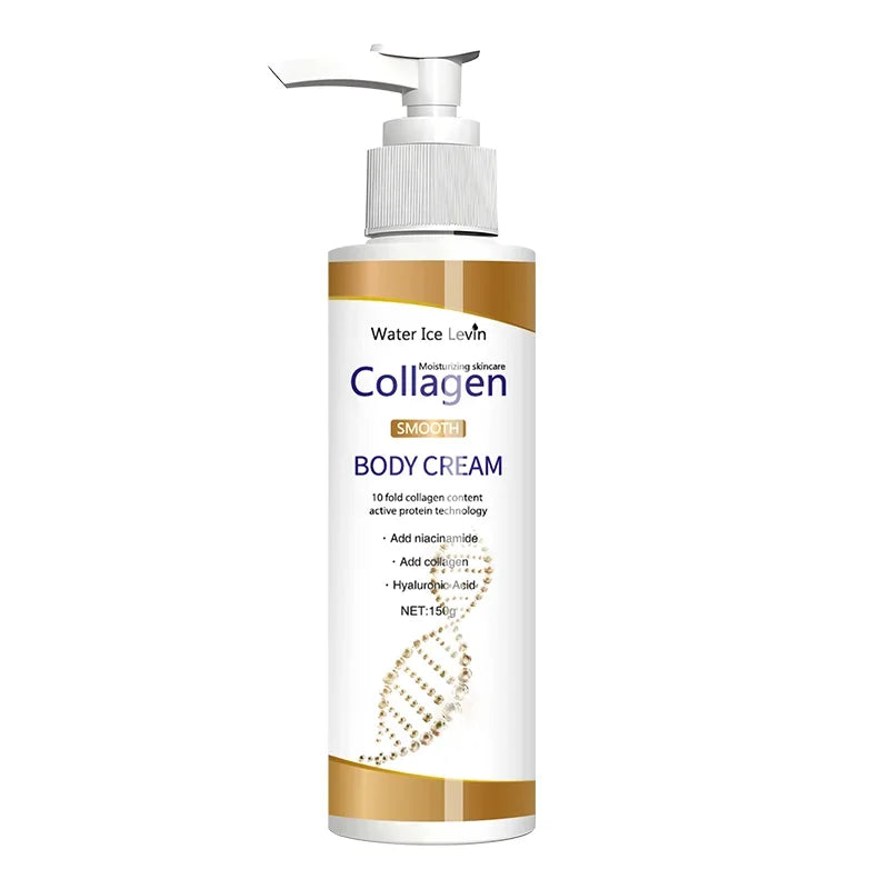 Water Ice Levin collagen moisturizing body cream bottle with niacinamide and hyaluronic acid, 150g