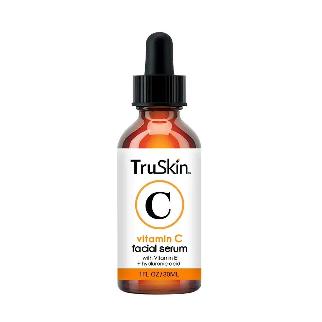 TruSkin Vitamin C facial serum bottle with Vitamin E and hyaluronic acid, 1 fl oz