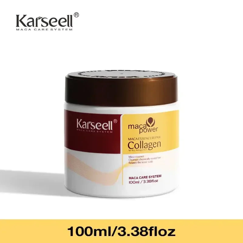Karseell Maca Care System collagen hair treatment jar for dry, damaged hair 100ml