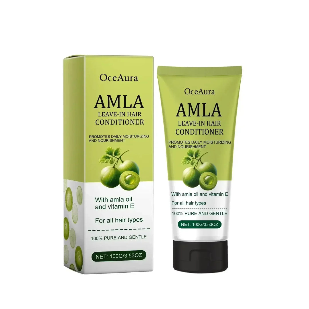 OceAura Amla leave-in hair conditioner with amla oil and vitamin E for daily moisturizing