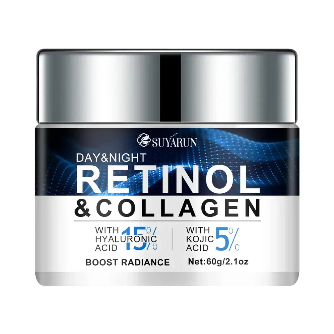 Suyarun Day & Night Retinol and Collagen cream with 15% hyaluronic acid and 5% kojic acid