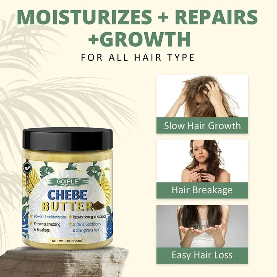 Goiple Chebe Butter hair care moisturizing and repairing treatment for slow hair growth, breakage, and hair loss