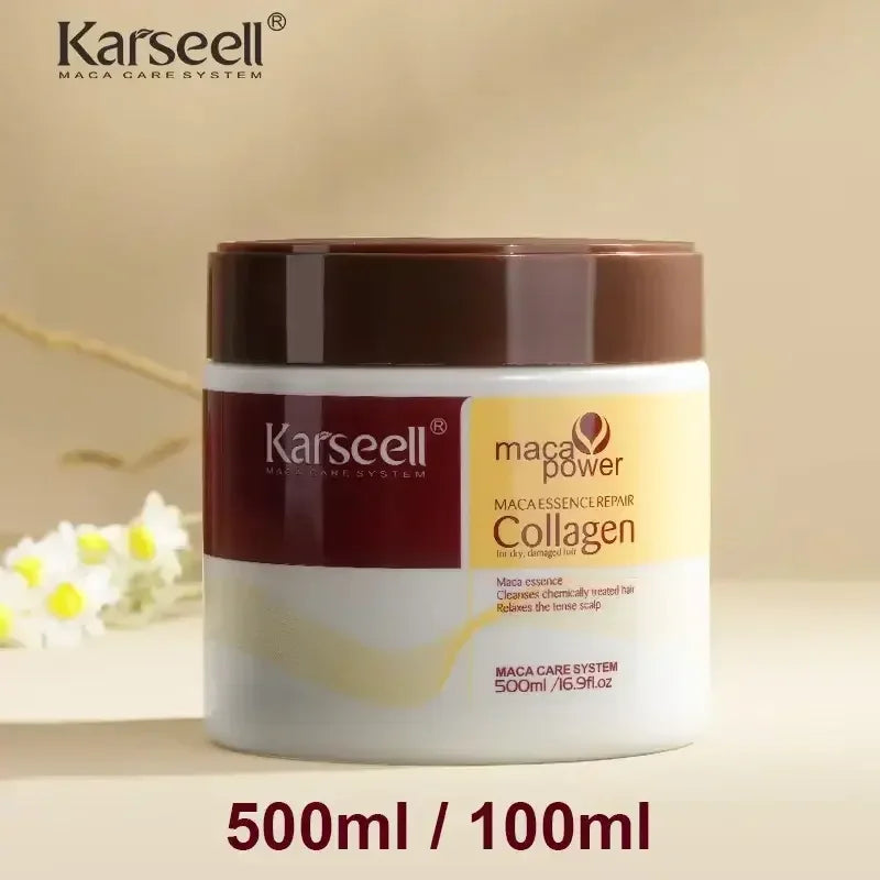 Karseell Maca Power Collagen hair care cream container for dry, damaged hair 500ml