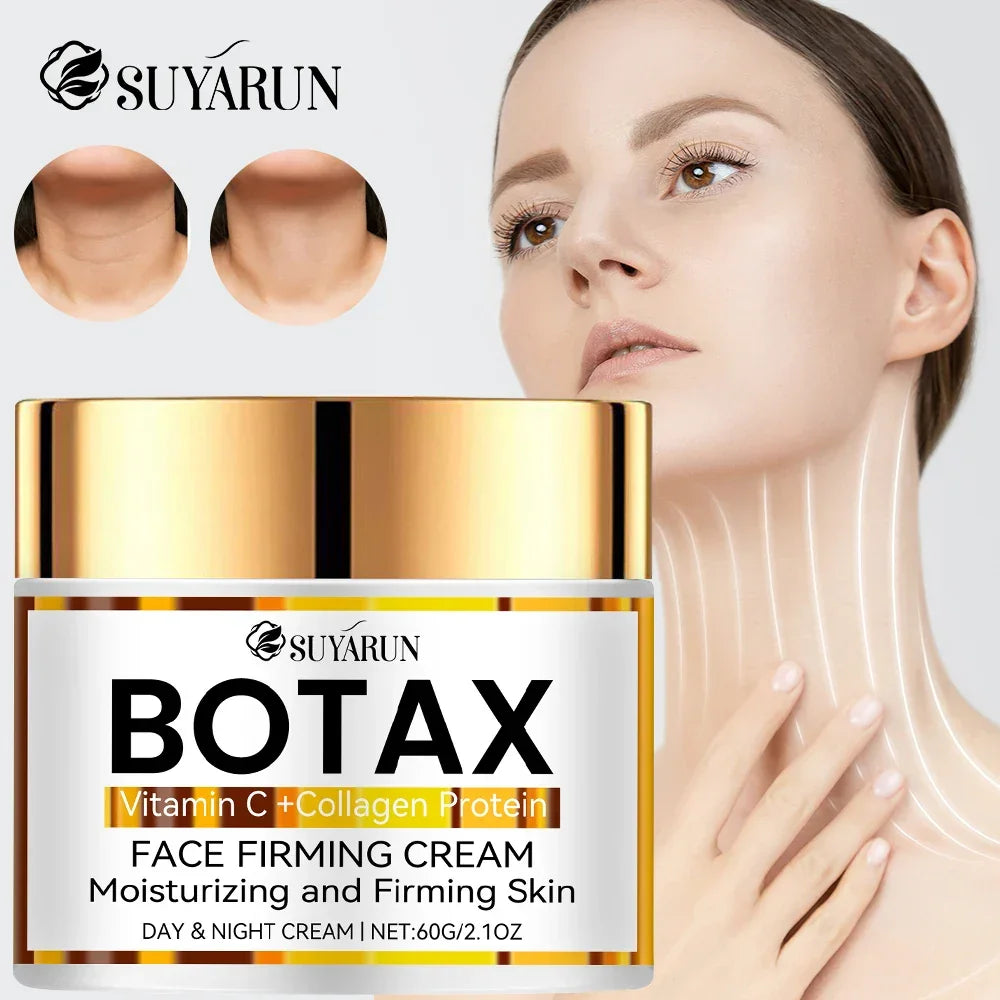 Suyarun Botox Vitamin C Collagen Protein face firming cream with woman and neck skin firming lines