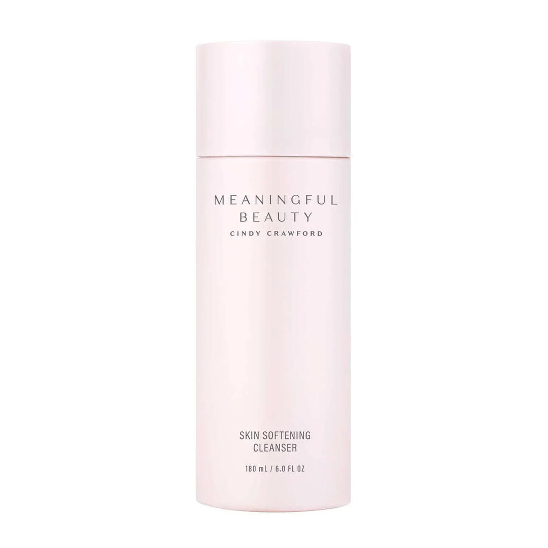 Meaningful Beauty Cindy Crawford skin softening cleanser bottle 180ml white packaging