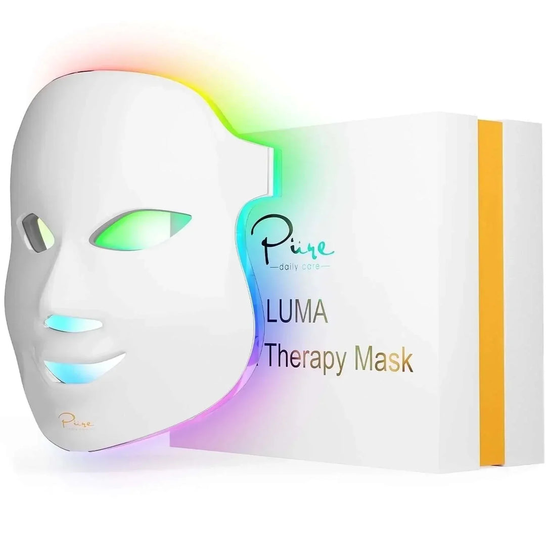 Pure daily care LUMA Therapy Mask with multicolor LED light facial treatment device